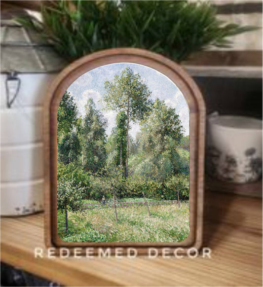 Arch Top Poplars Framed Art