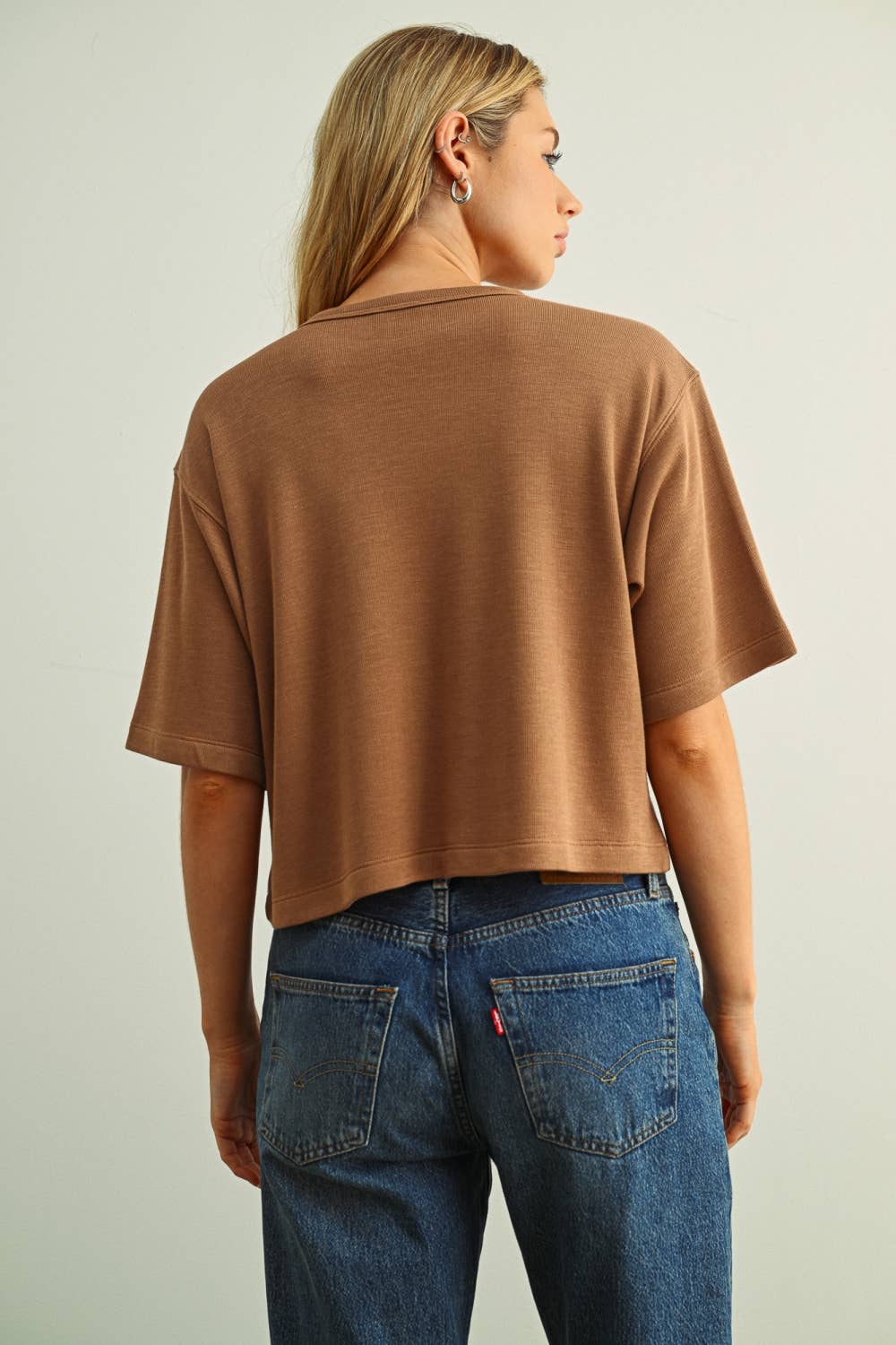 Short Sleeve Knitted Top