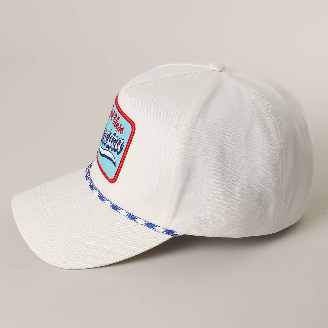 **Pre-Order** God Bless America Embroidered Patch Trucker Hat