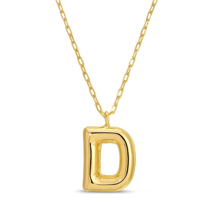 Large Balloon Initial Pendant