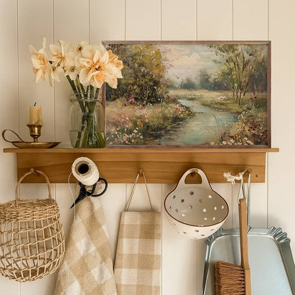 Spring Stream Wooden Art Print