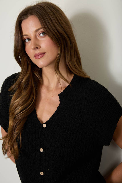 Button Knit Sweater