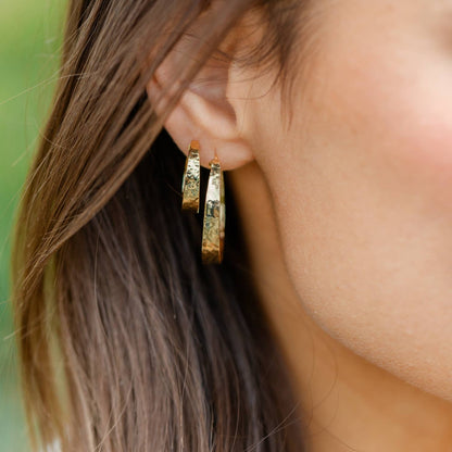 Perfectly Gilded Hoops