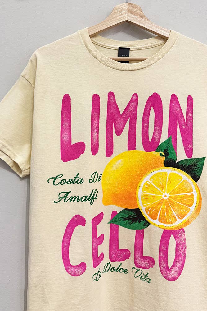 Limoncello Amalfi Yellow and Pink T-Shirt