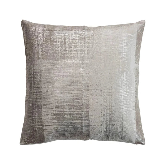 Cotton Velvet Printed Pillow w/ Design & Silver Foil