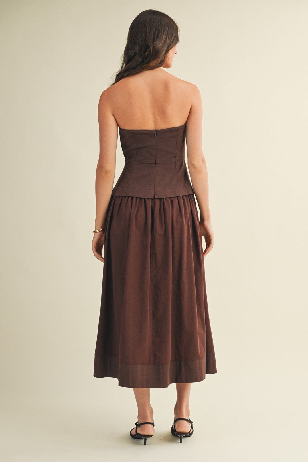 Corset Lined Strapless Dress