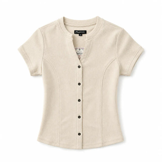 Aurora SS Y Neck Tee