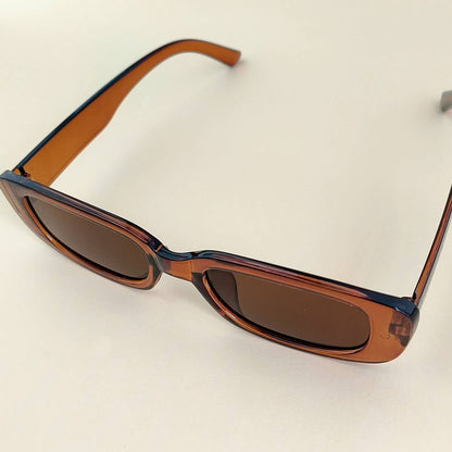 Trendy Small Square Sunglasses for Women, UV400_CWASG0071: BROWN / (OS) 1