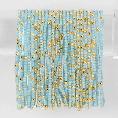 Solid Color 2mm Seed Bead Bracelets