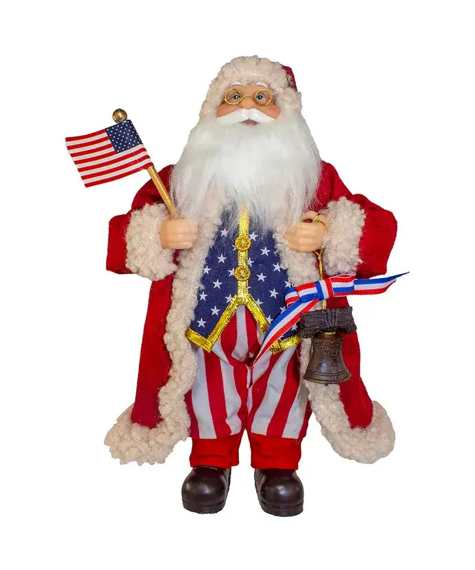 **Pre-Order**  12" 1776 American Santa Tablepiece