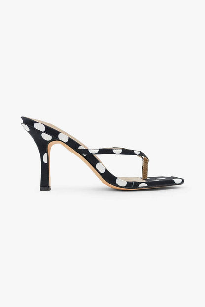 Polka Dot Thong Heel