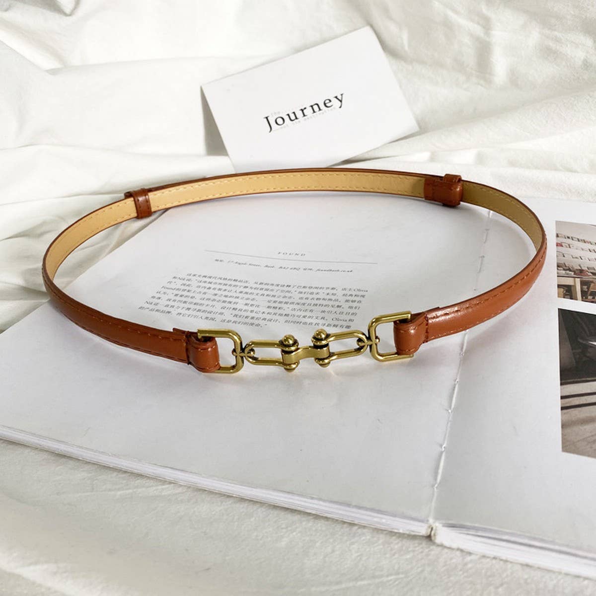 Vintage Matte Thin Belt