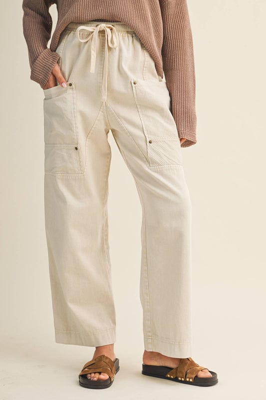Wide Leg Cotton Pants