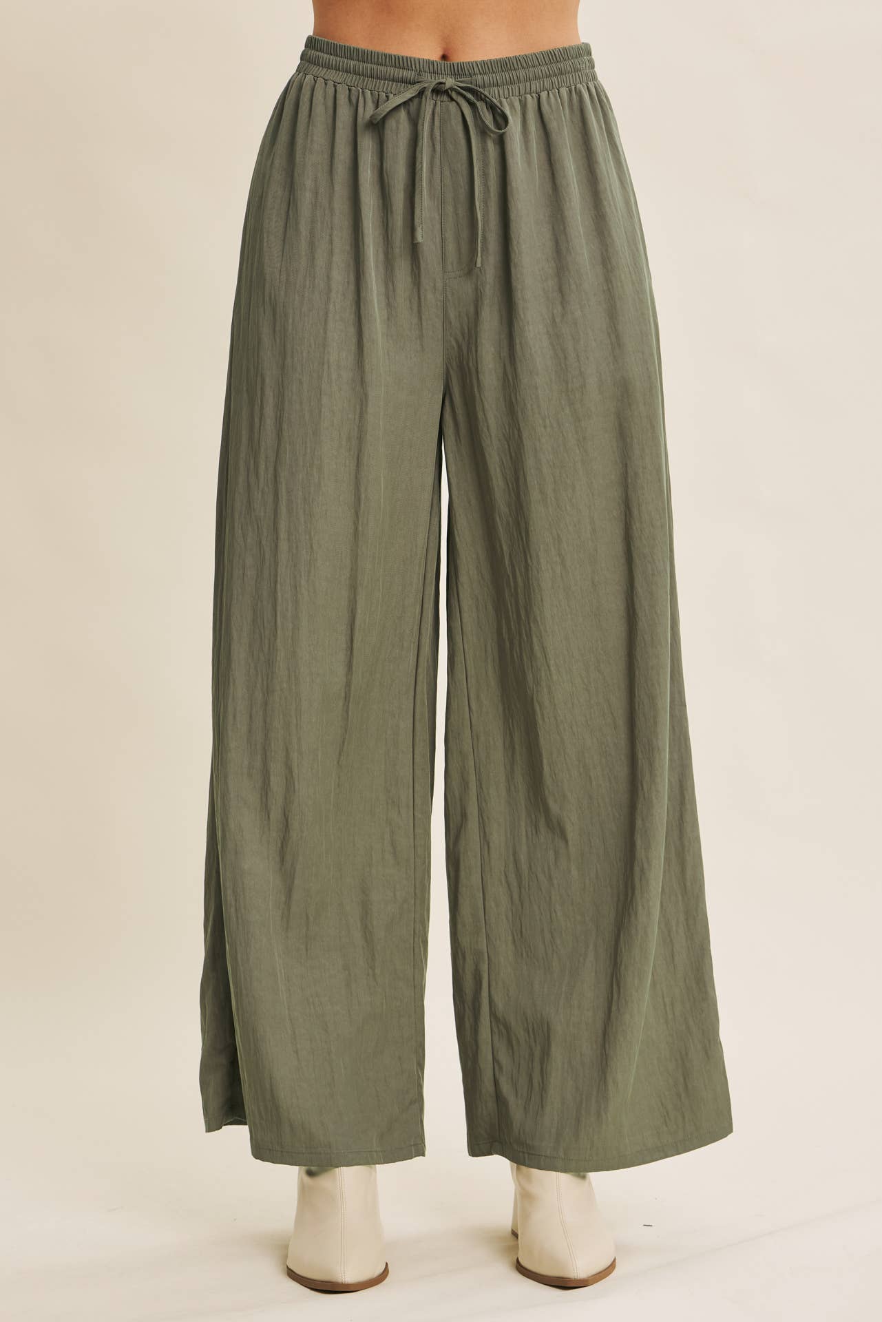 Washed Wide Leg Pants