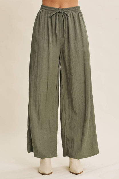 Washed Wide Leg Pants