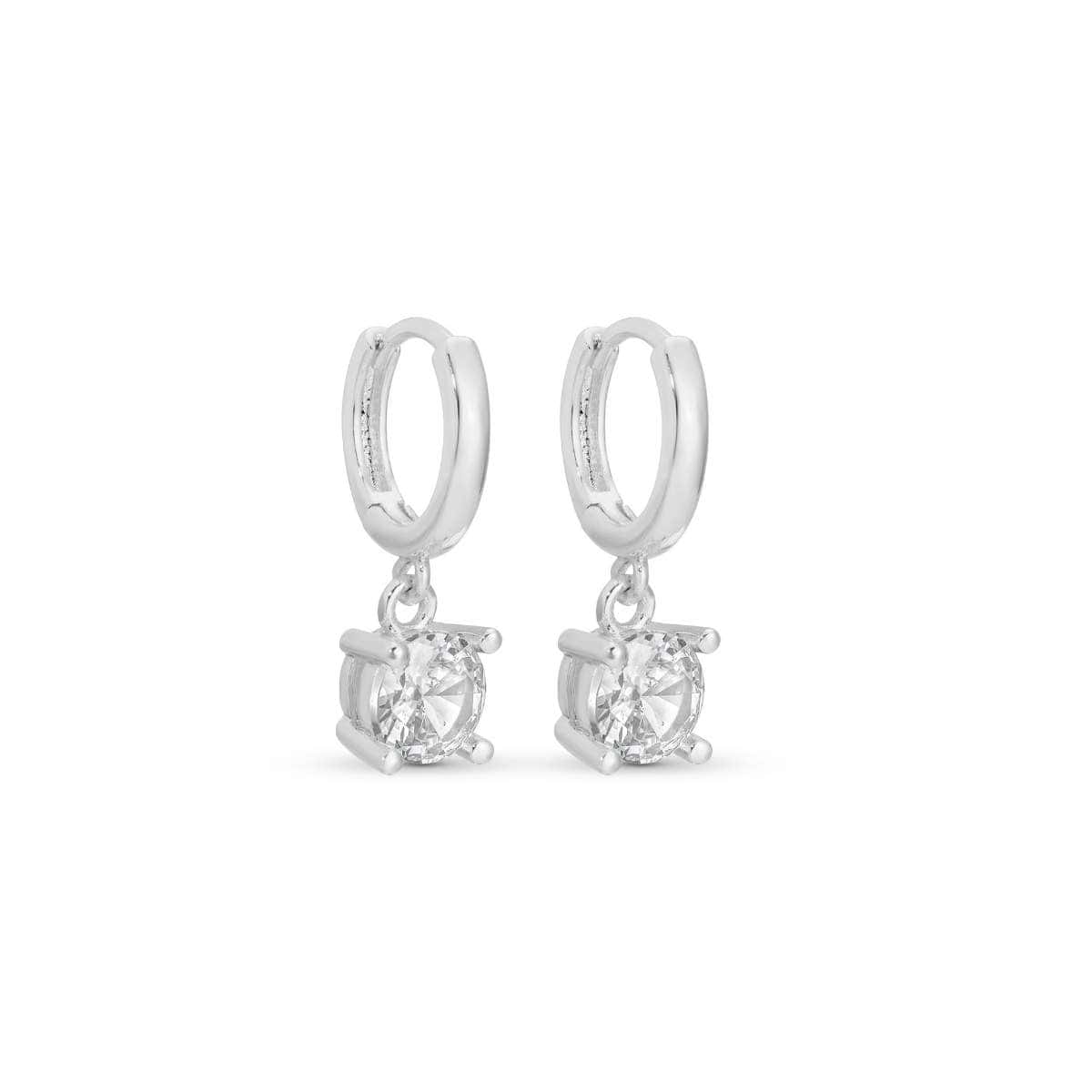 Faux Diamond Huggie Earring