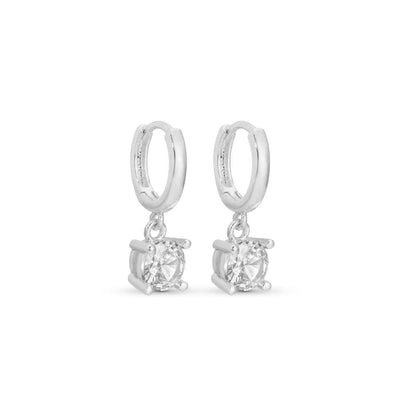 Faux Diamond Huggie Earring