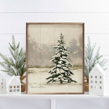Single Winter Tree Art Print