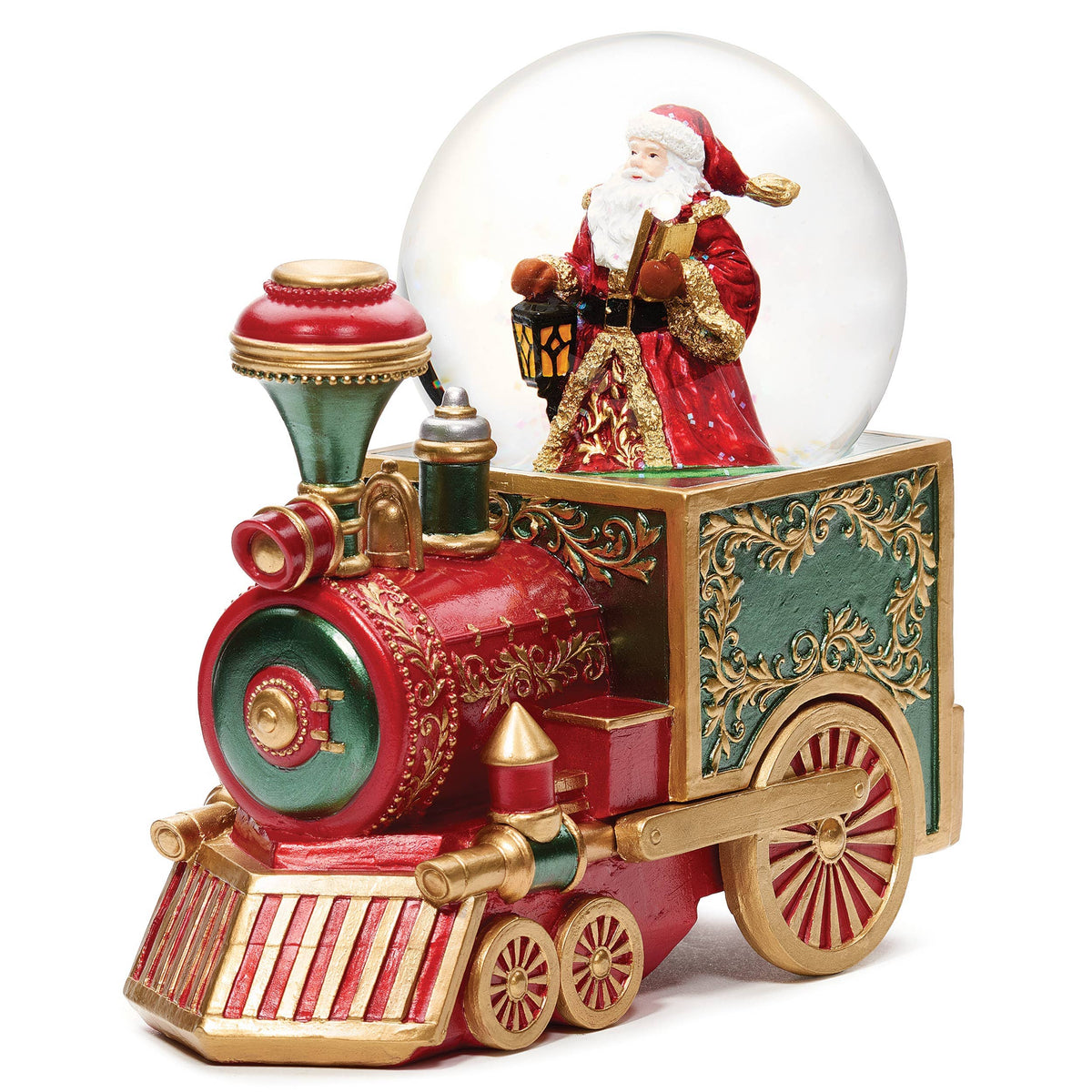 Santa Red Train Musical Glitterdome