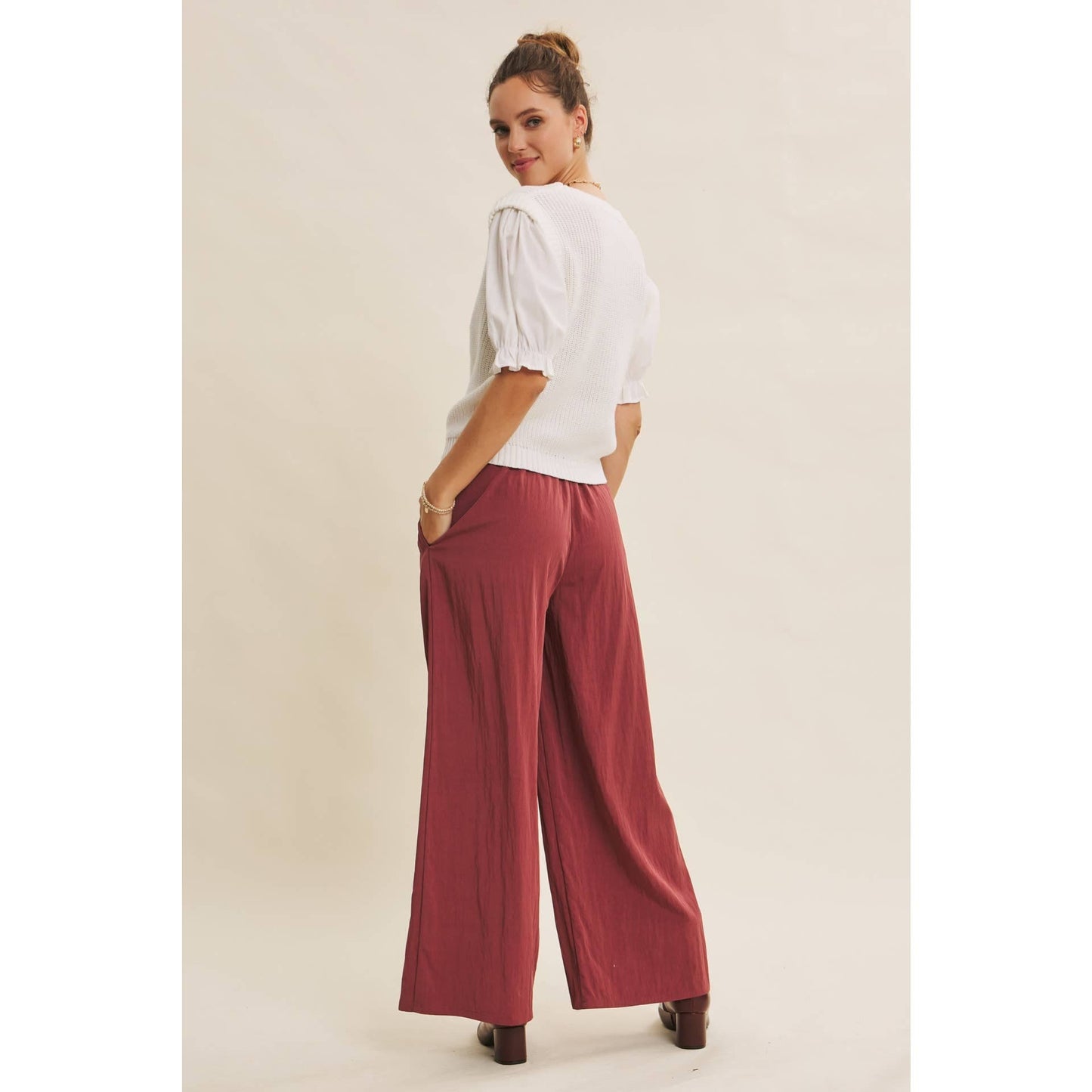 Washed Wide Leg Pants