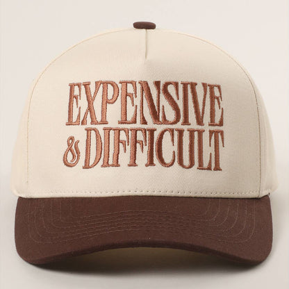 EXPENSIVE and DIFFICULT Embroidered Trucker Hat