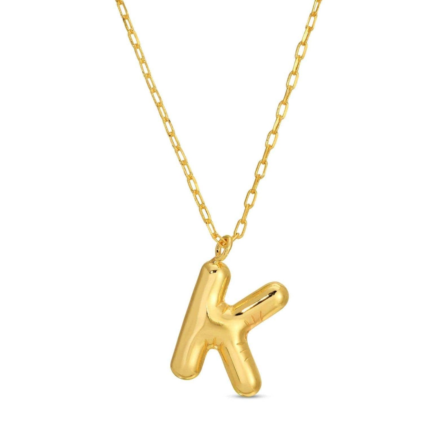Large Balloon Initial Pendant