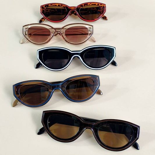 Painted Cat-Eyed Sunglasses