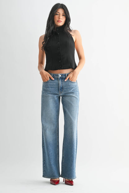 High Rise Full Length Straight