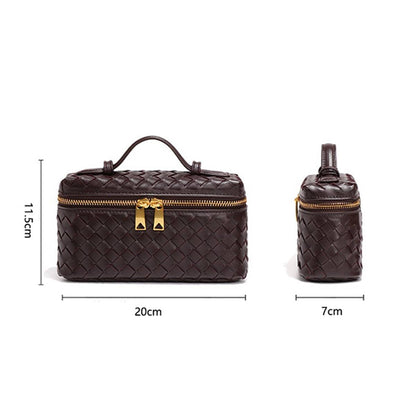 Handmade Woven Trendy Box Shoulder Bag_CWAB06123