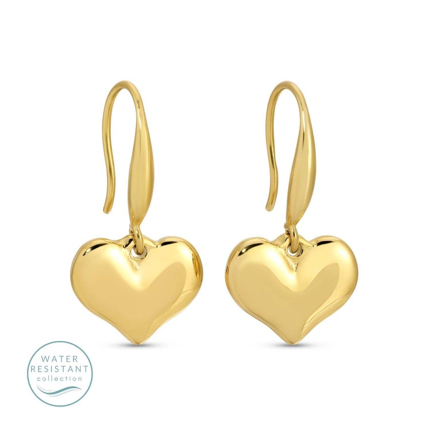 Heart Drop Water Resistant Earrings