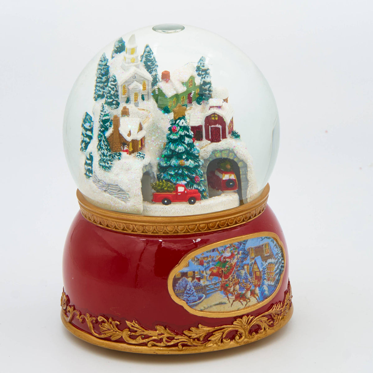 Musical Town Glitterdome With Rotating Cars