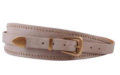 Studded Suede Western Belt