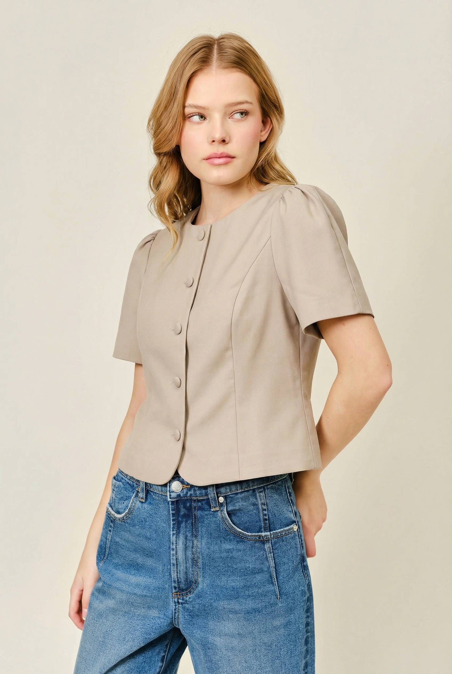Femme Classic Button Down Blouse