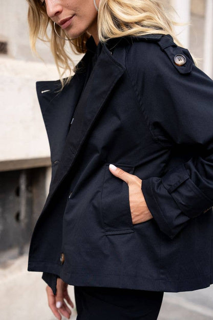 Cropped Trench Coat