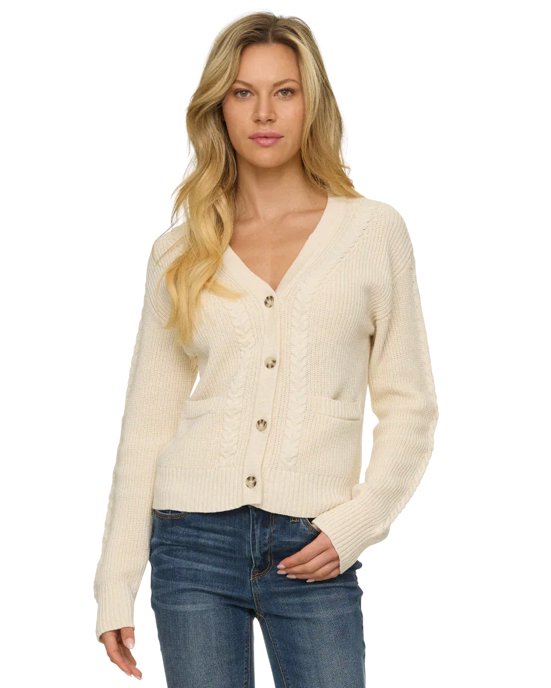 Whitney Braided Cardigan