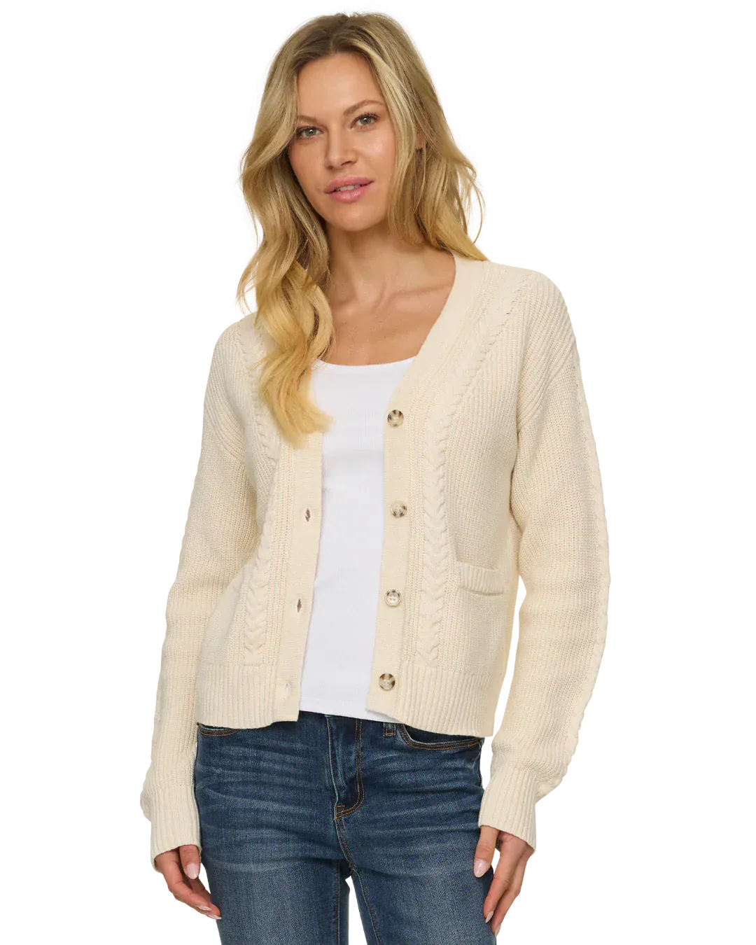 Whitney Braided Cardigan