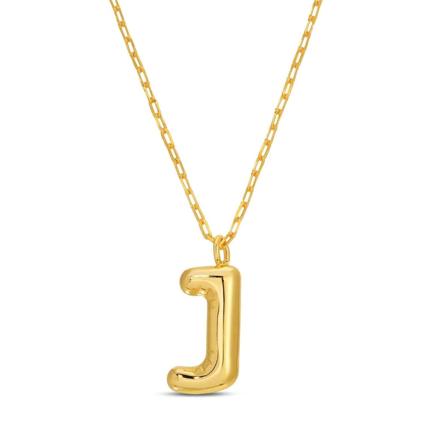 Large Balloon Initial Pendant