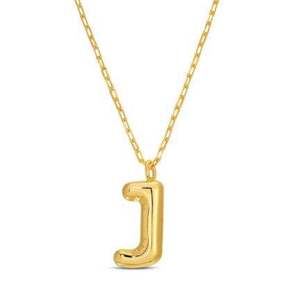 Large Balloon Initial Pendant