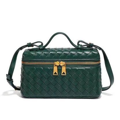 Handmade Woven Trendy Box Shoulder Bag_CWAB06123