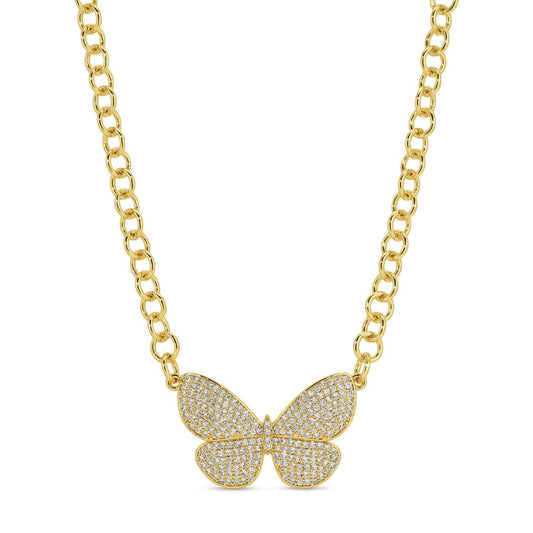 Flutter, Butterfly Statement Necklace