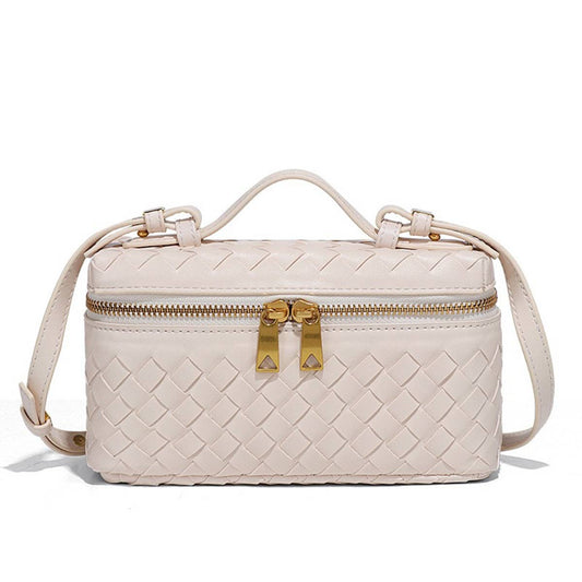 Handmade Woven Trendy Box Shoulder Bag