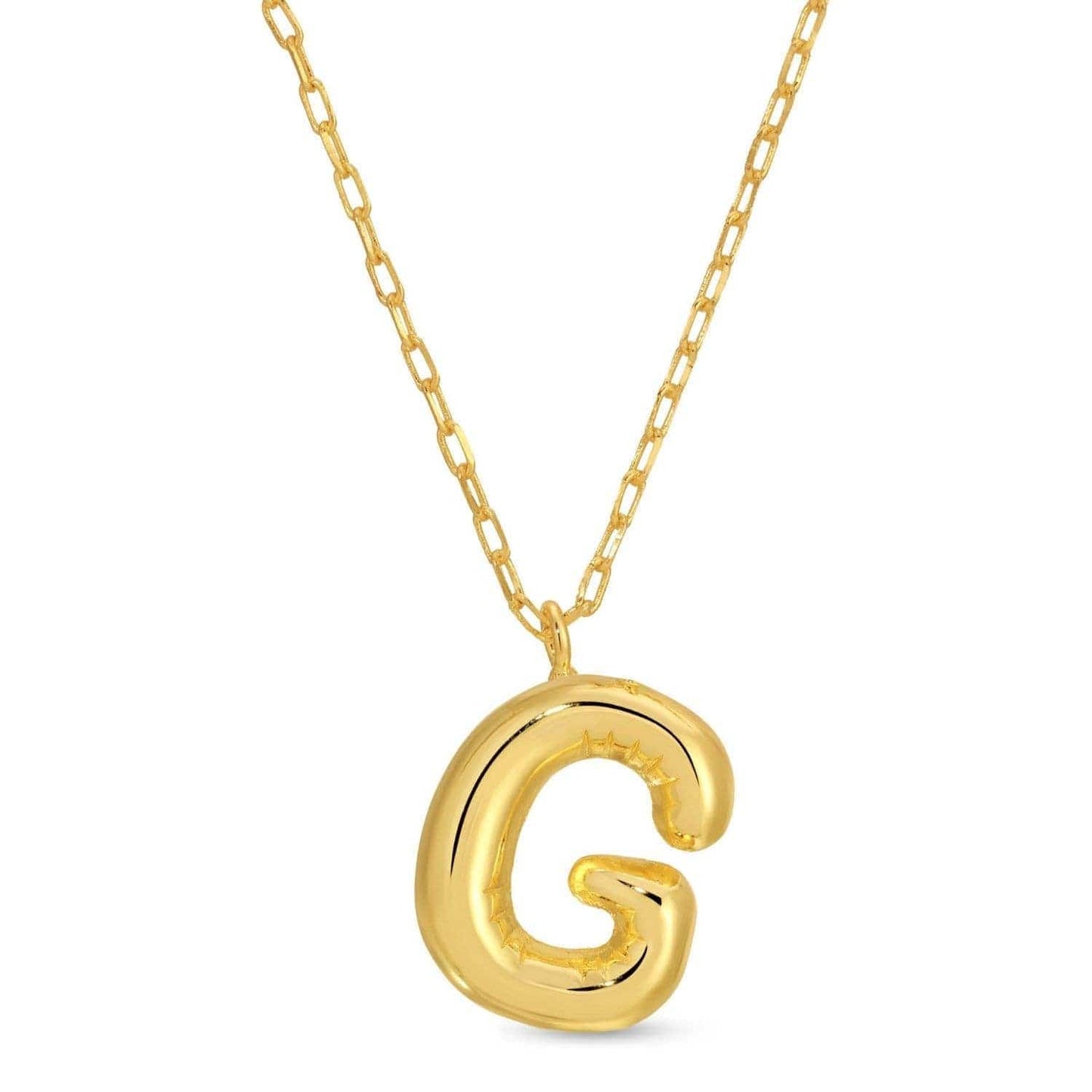 Large Balloon Initial Pendant