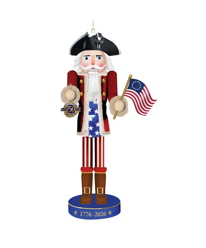 **Pre-Order**  6" 250th Anniversary of America Nutcracker Ornament