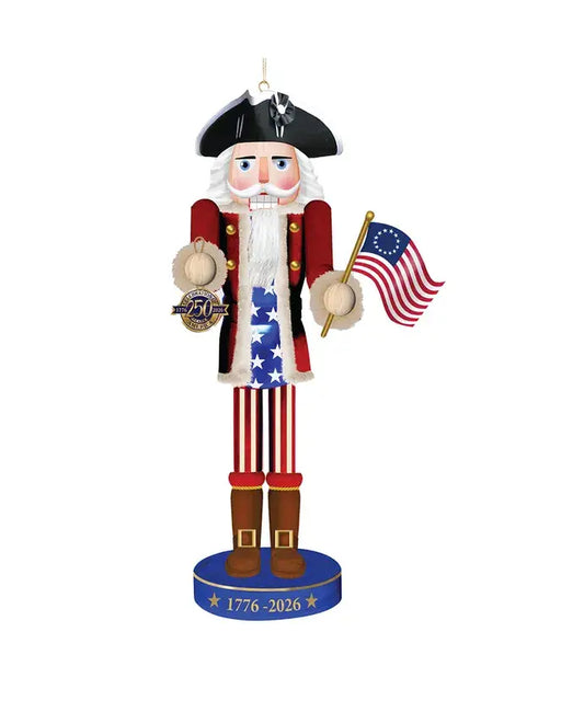 **Pre-Order**  6" 250th Anniversary of America Nutcracker Ornament