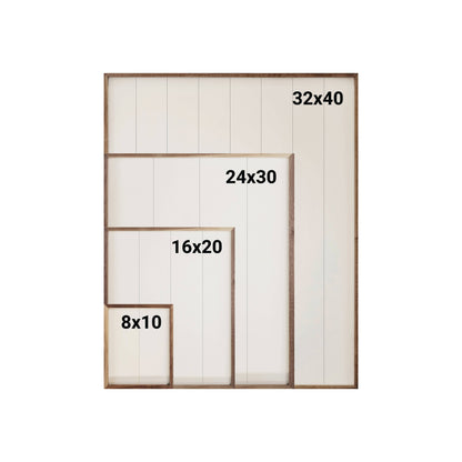 Santa Gray Hat Distressed Green Art Print