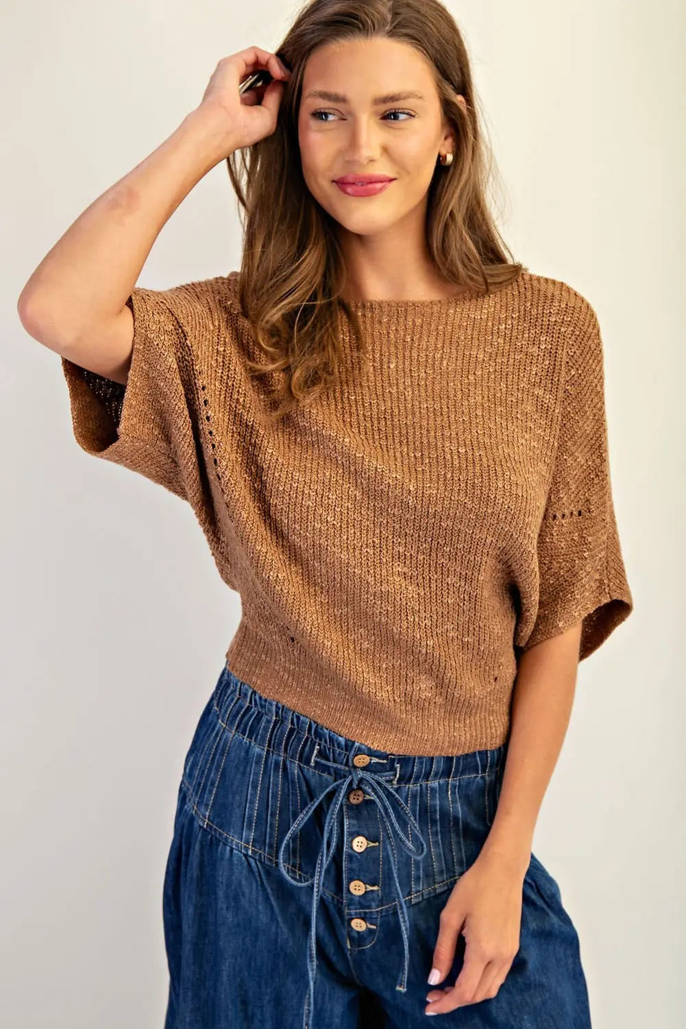 Textured Knit Sweater