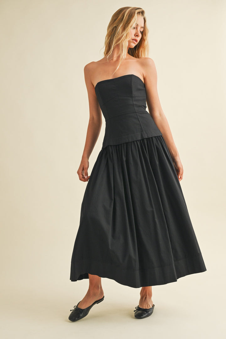 Corset Lined Strapless Dress