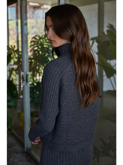 Turtleneck Raglan Pullover Top