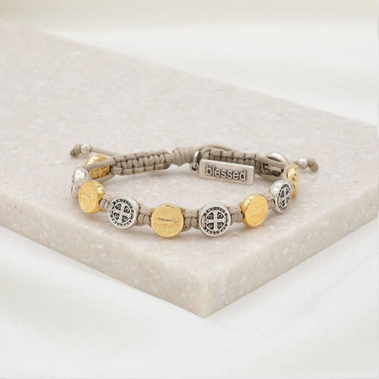 Benedictine Blessing Bracelet - Mixed Metals