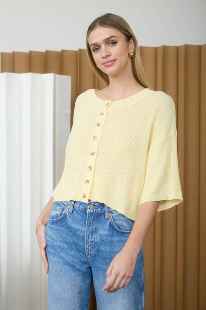 Boxy Short Sleeve Button Down